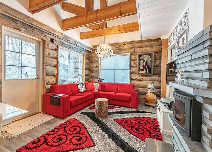 Apartmán Levin Taiga - Log - Sauna, Free Pass, Near Levi Center *