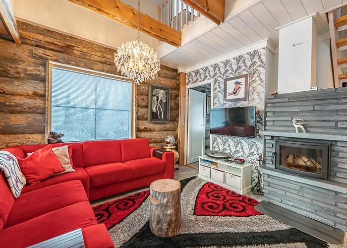 Levin Taiga - Log - Sauna, Free Pass, Near Levi Center Kittilä